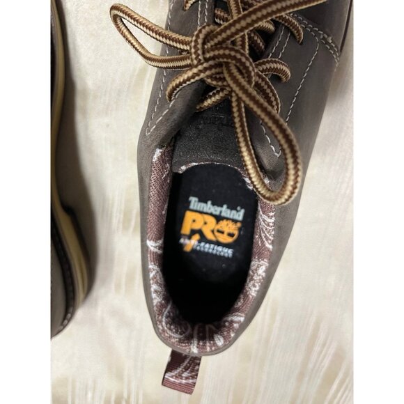 Timberland Pro Womens  A1VFU Brown Composite Toe Work Boot Size 7 - Picture 7 of 9